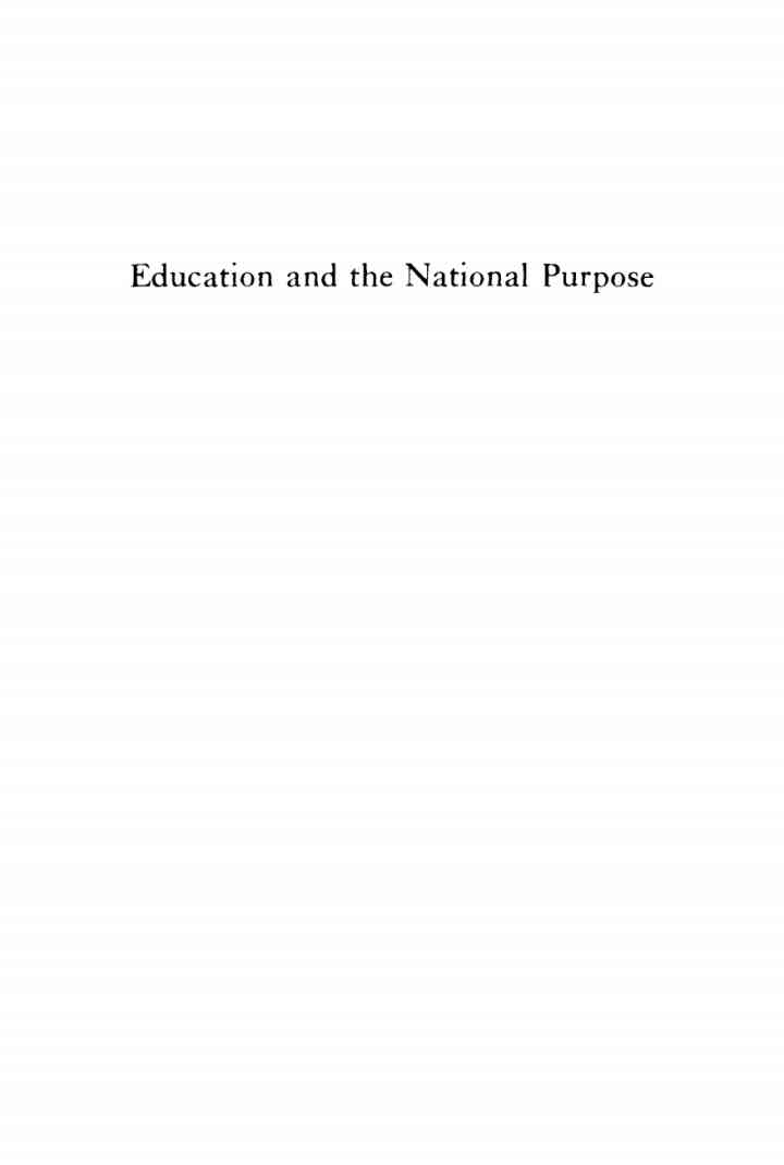 Education and the National Purpose: Forty-ninth Annual Schoolmen's Week Proceedings ebook