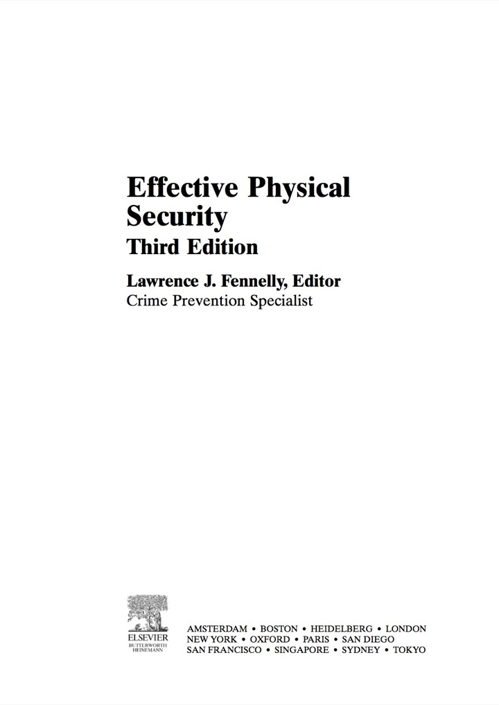 Effective Physical Security ebook