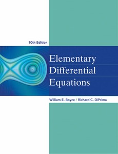 Elementary Differential Equations 10th Edition by William E. Boyce ebook