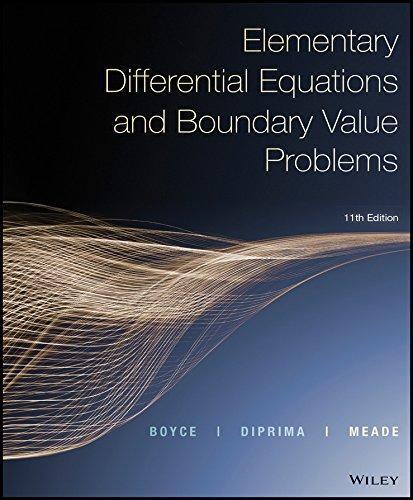 Elementary Differential Equations and Boundary Value Problems 11th Edition by William E. Boyce ebook