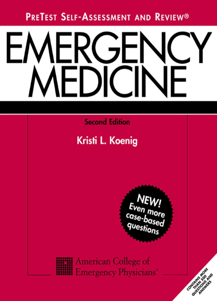 Emergency Medicine PreTest ebook