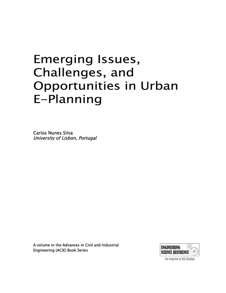 Emerging Issues, Challenges, and Opportunities in Urban E-Planning ebook