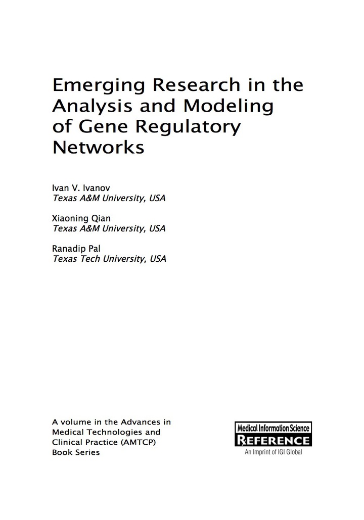 Emerging Research in the Analysis and Modeling of Gene Regulatory Networks ebook