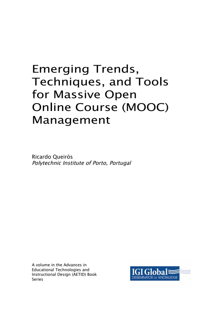 Emerging Trends, Techniques, and Tools for Massive Open Online Course (MOOC) Management ebook