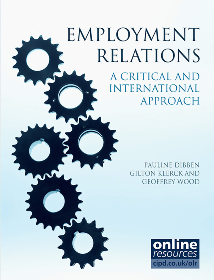 Employment Relations: A Critical and International Approach ebook