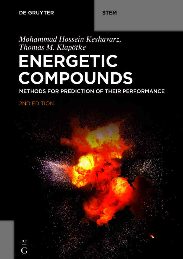Energetic Compounds: Methods for Prediction of their Performance ebook