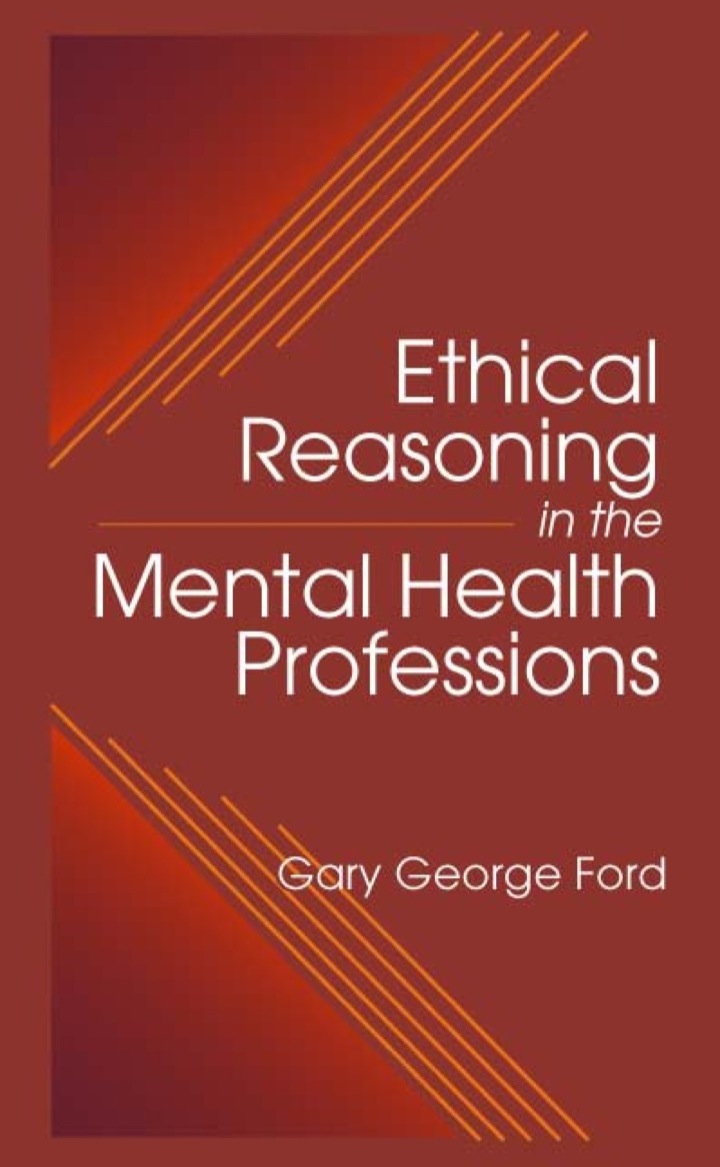 Ethical Reasoning in the Mental Health Professions ebook