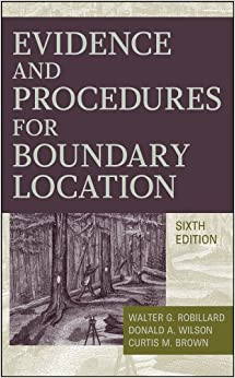 Evidence and Procedures for Boundary Location ebook