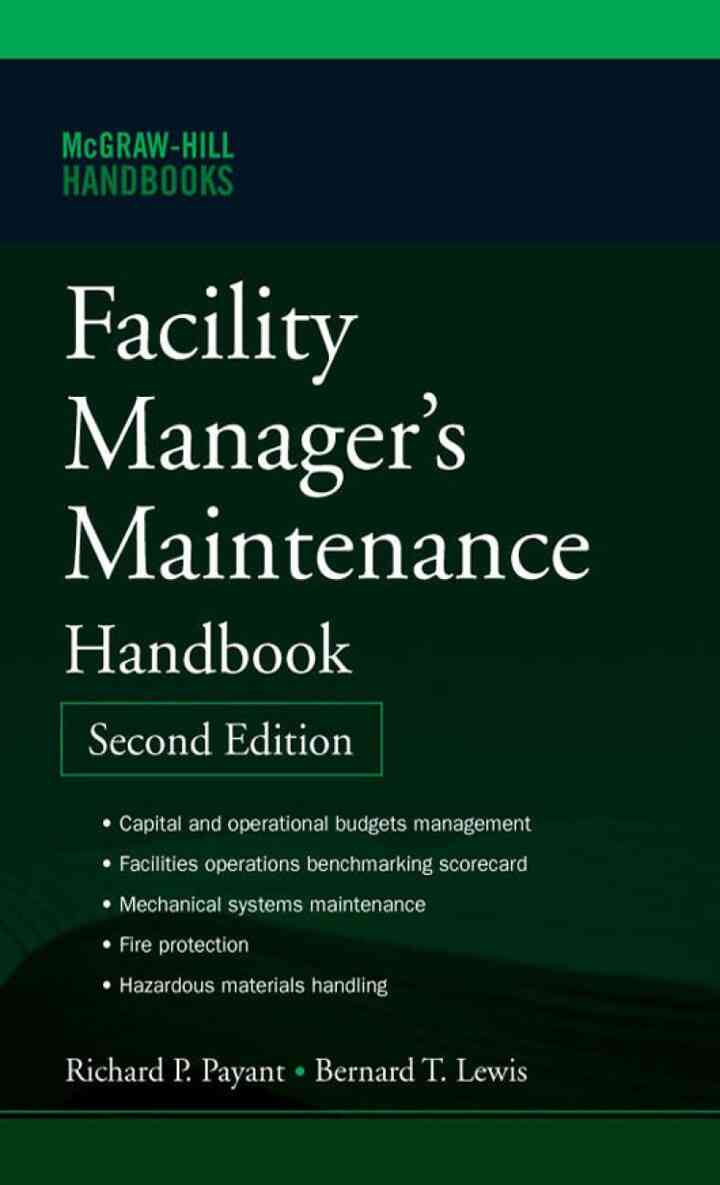 Facility Manager's Maintenance Handbook 2E (PB) ebook