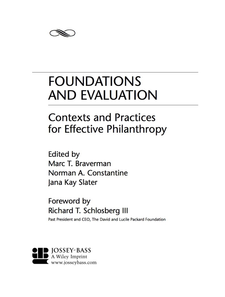 Foundations and Evaluation: Contexts and Practices for Effective Philanthropy ebook