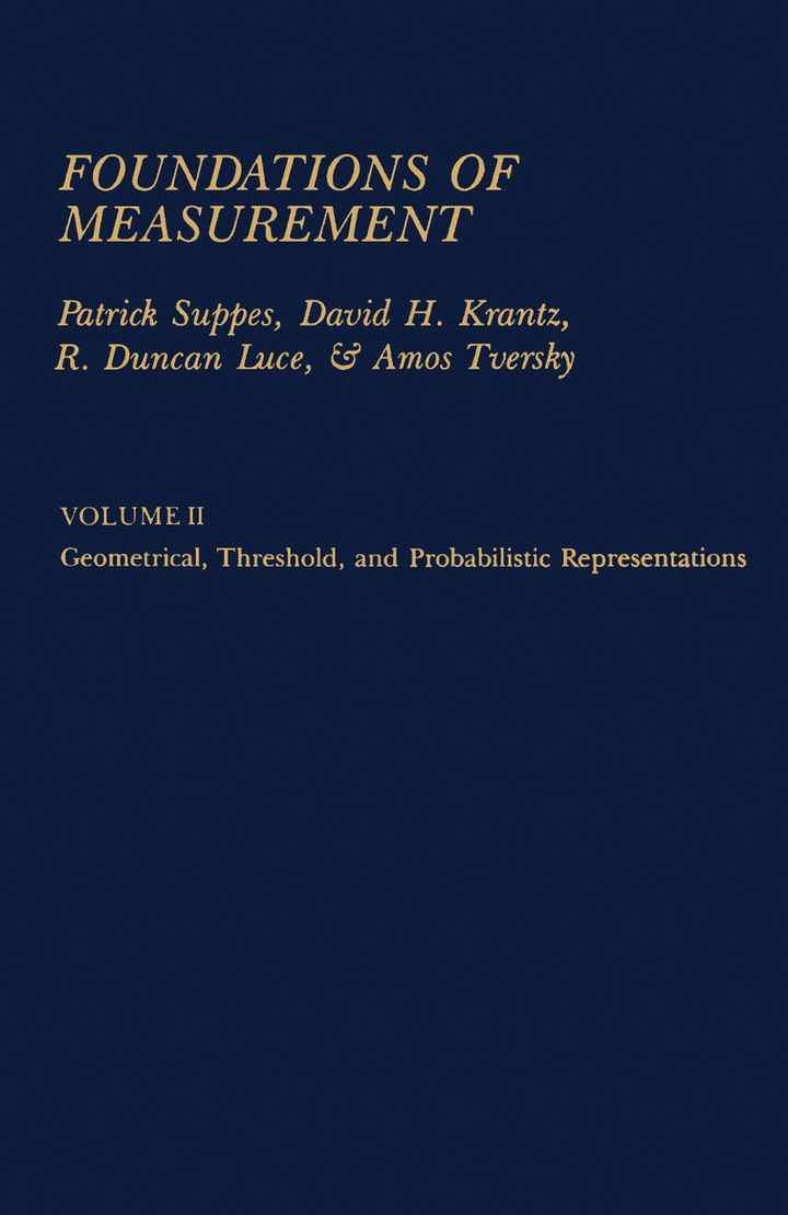 Foundations of Measurement: Volume 2 ebook