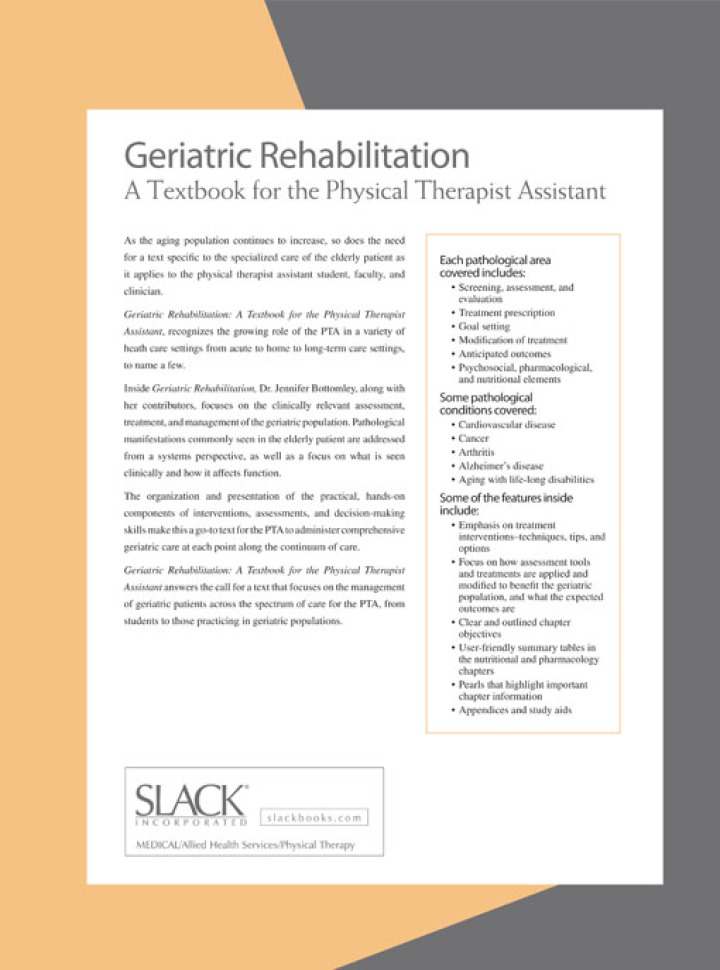Geriatric Rehabilitation: A Textbook for the Physical Therapist Assistant ebook