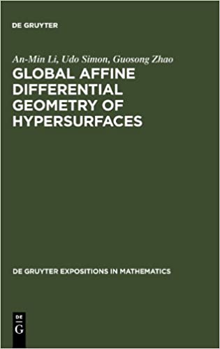 Global Affine Differential Geometry of Hypersurfaces ebook