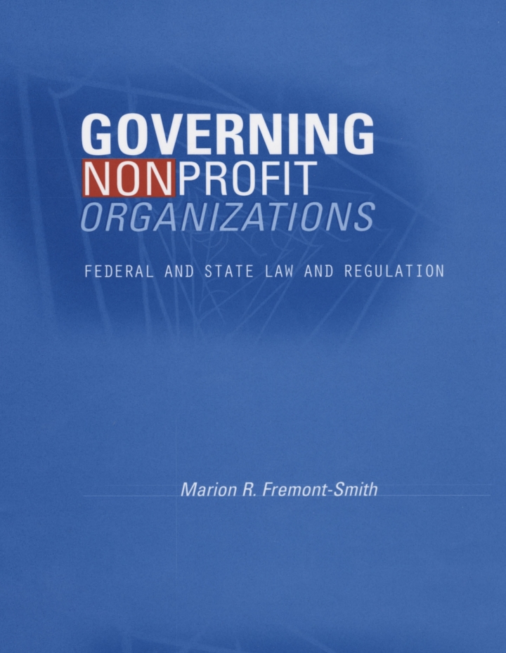 Governing Nonprofit Organizations: Federal and State Law and Regulation ebook