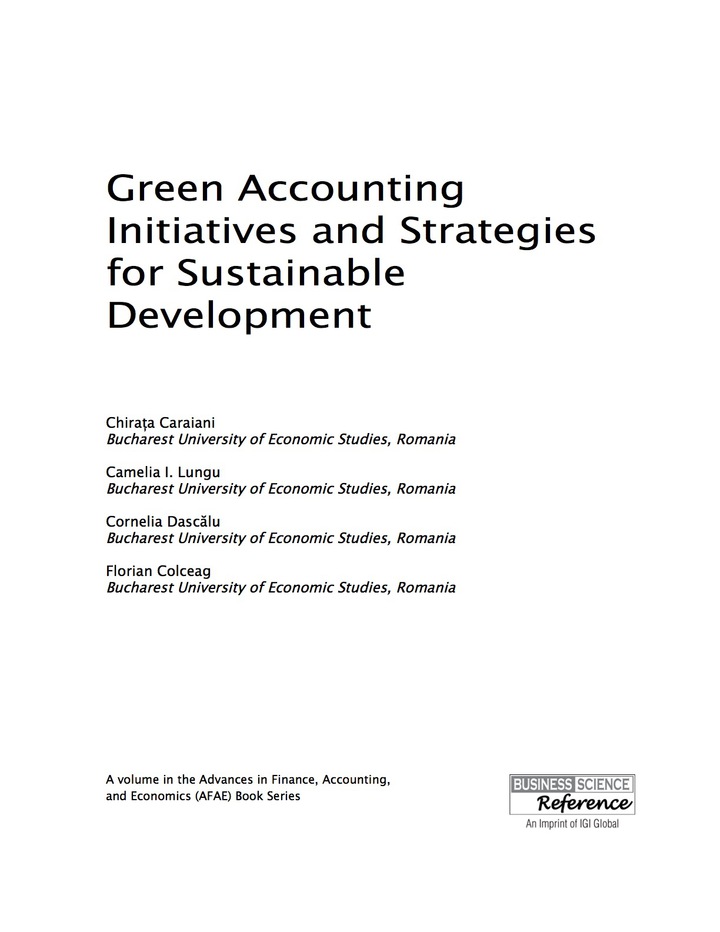 Green Accounting Initiatives and Strategies for Sustainable Development ebook