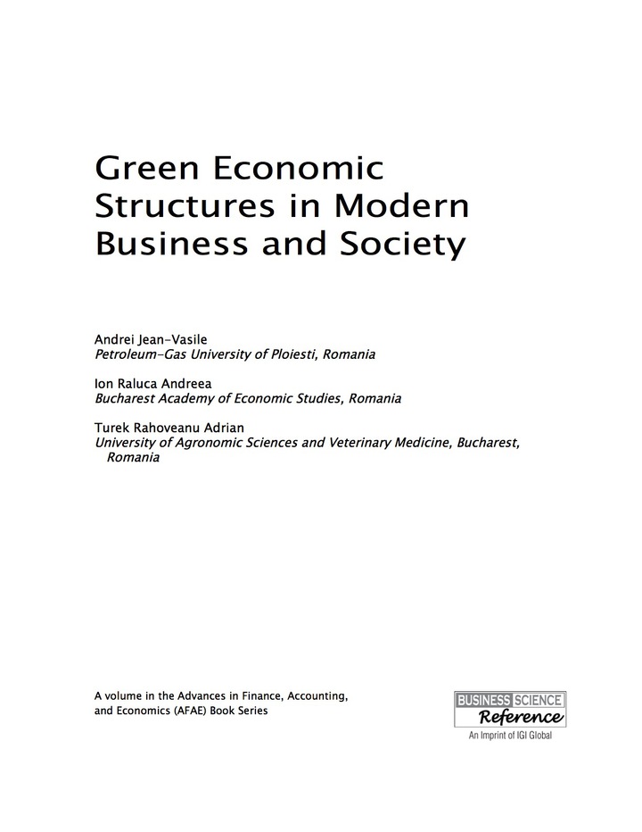 Green Economic Structures in Modern Business and Society ebook