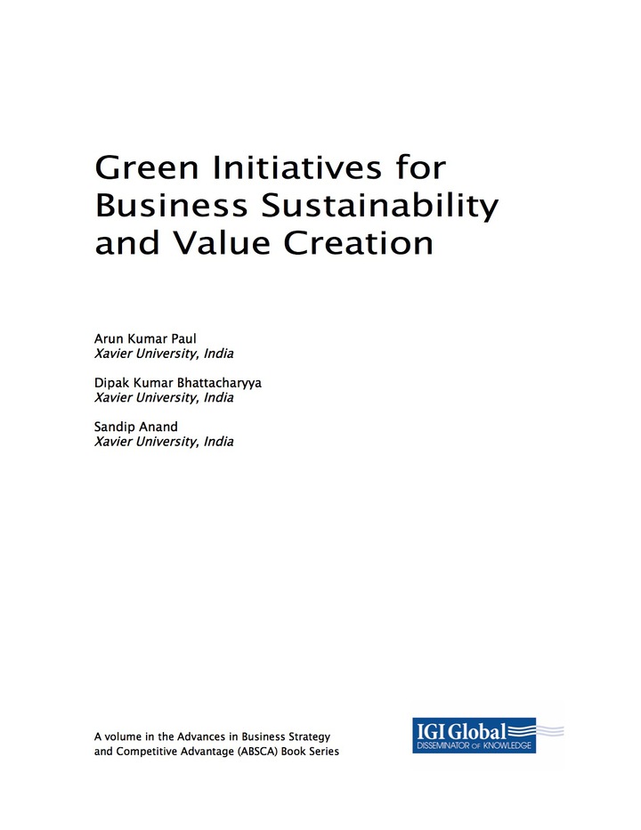 Green Initiatives for Business Sustainability and Value Creation ebook