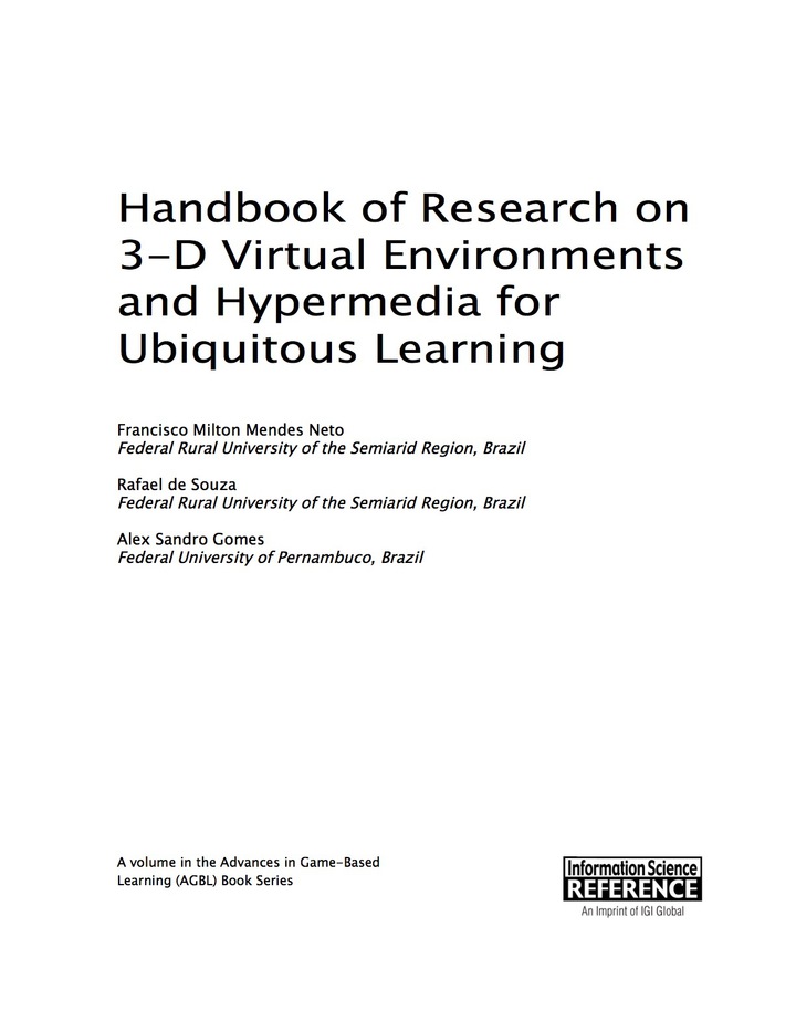 Handbook of Research on 3-D Virtual Environments and Hypermedia for Ubiquitous Learning ebook