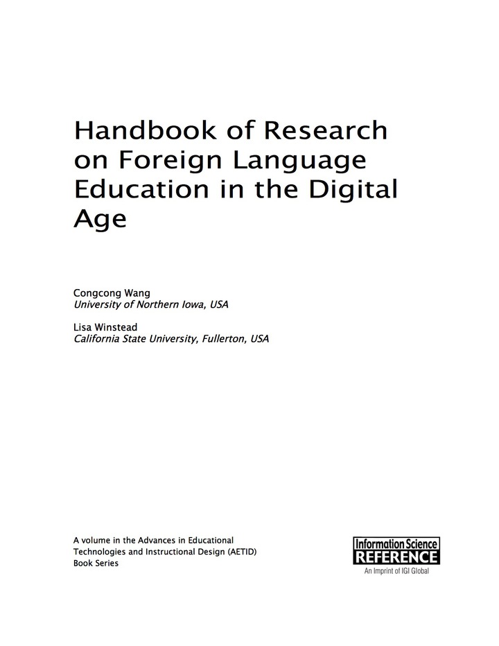 Handbook of Research on Foreign Language Education in the Digital Age ebook