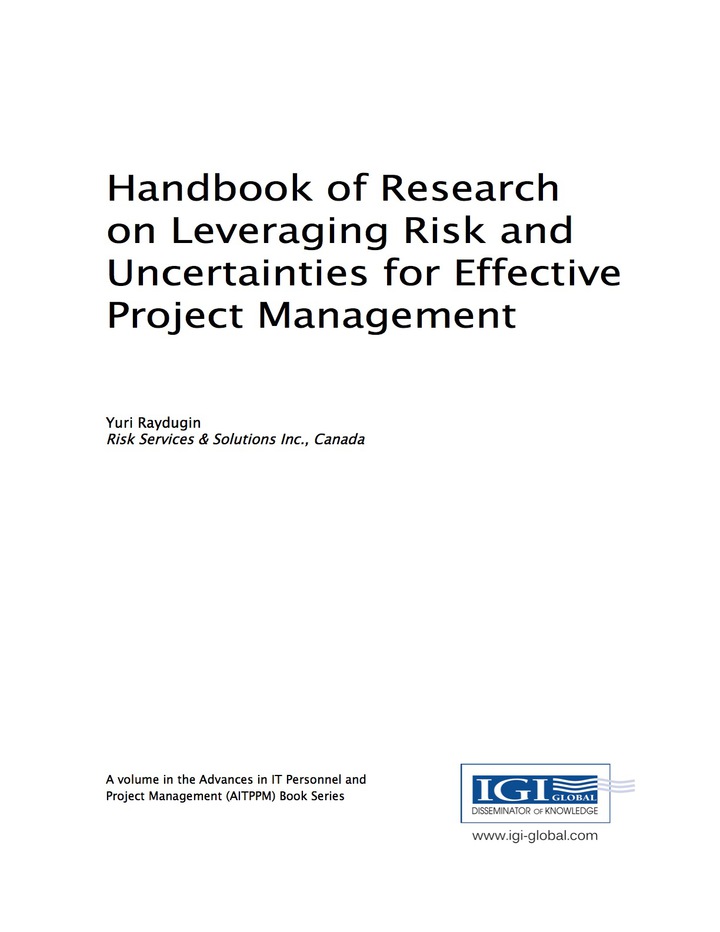 Handbook of Research on Leveraging Risk and Uncertainties for Effective Project Management ebook