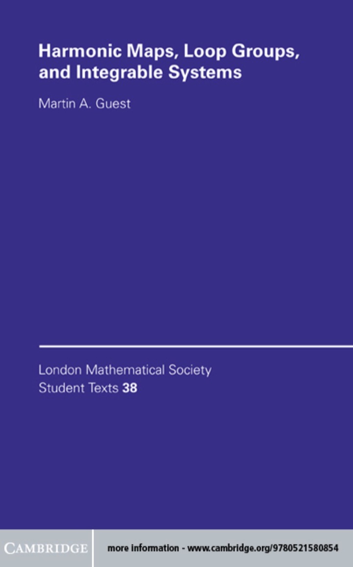 Harmonic Maps, Loop Groups, and Integrable Systems ebook