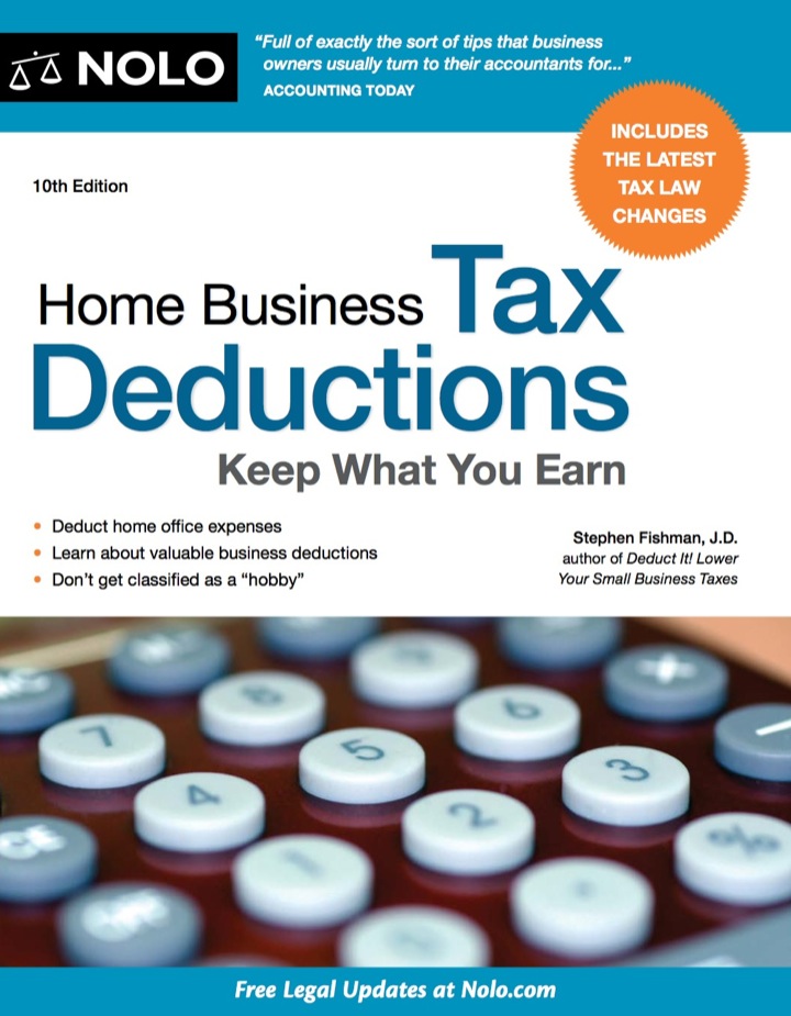 Home Business Tax Deductions: Keep What You Earn ebook