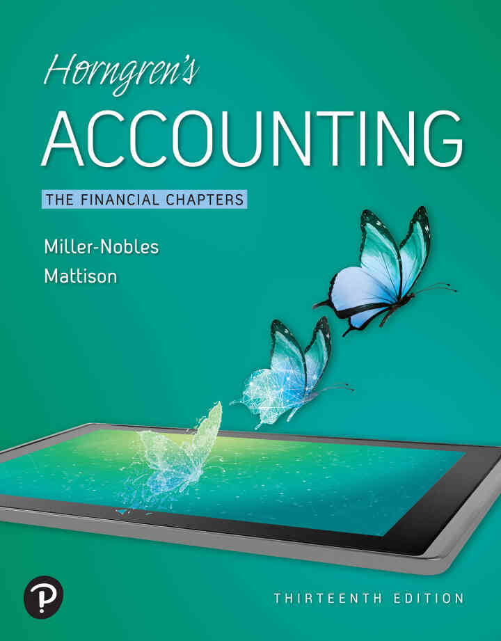 Horngren's Accounting: The Financial Chapters, 13th Edition ebook