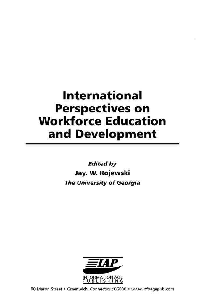 International Perspectives on Workforce Education and Development ebook