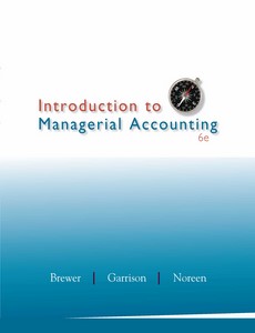Introduction to Managerial Accounting 6th Edition by Peter Brewer ebook
