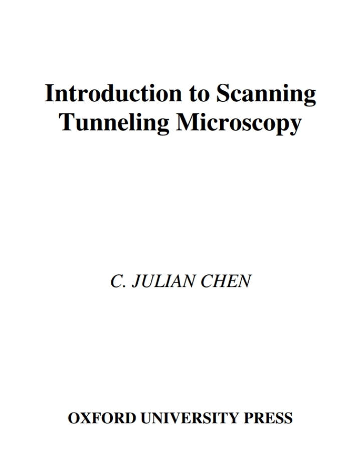 Introduction to Scanning Tunneling Microscopy ebook