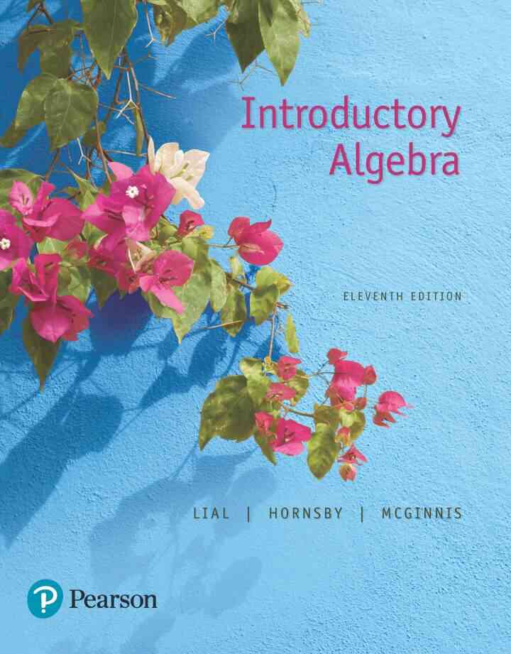 Introductory Algebra, 11th Edition ebook