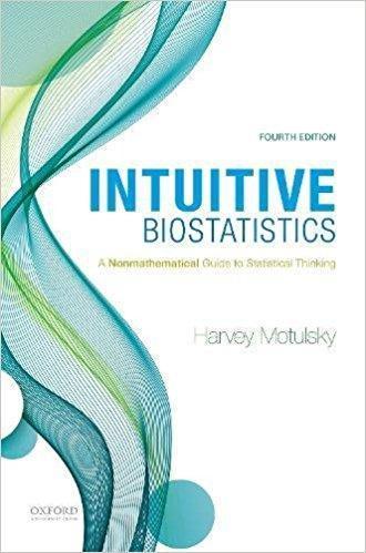 Intuitive Biostatistics: A Nonmathematical Guide to Statistical Thinking 4th Edition by Harvey Motulsky ebook