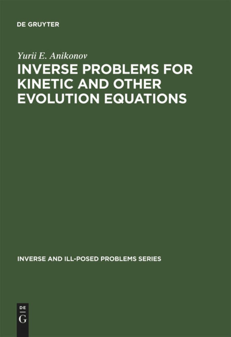 Inverse Problems for Kinetic and Other Evolution Equations ebook