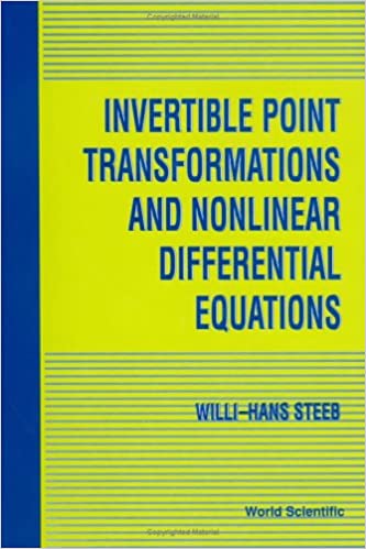 Invertible Point Transformations And Nonlinear Differential Equations ebook