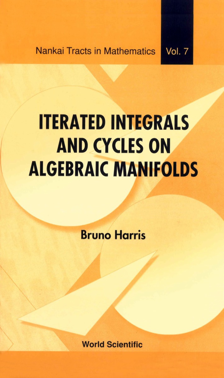Iterated Integrals And Cycles On Algebraic Manifolds ebook