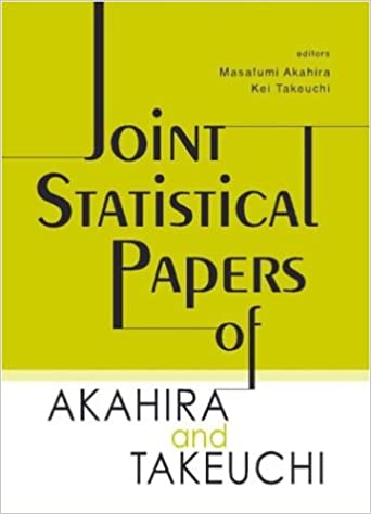 Joint Statistical Papers Of Akahira And Takeuchi ebook