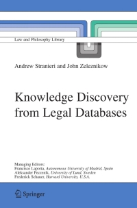 Knowledge Discovery from Legal Databases ebook