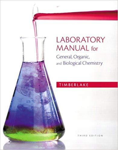 Laboratory Manual for General, Organic, and Biological Chemistry 3rd Edition by Karen C. Timberlake ebook