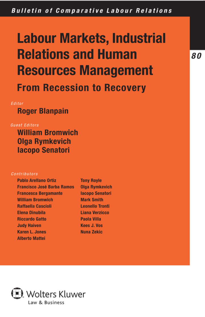 Labour Markets, Industrial Relations and Human Resources Management: From Recession to Recovery ebook