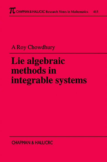 Lie Algebraic Methods in Integrable Systems ebook