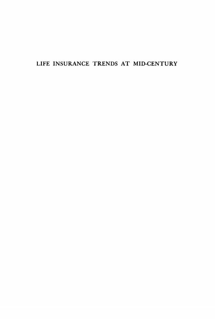 Life Insurance Trends at Midcentury ebook