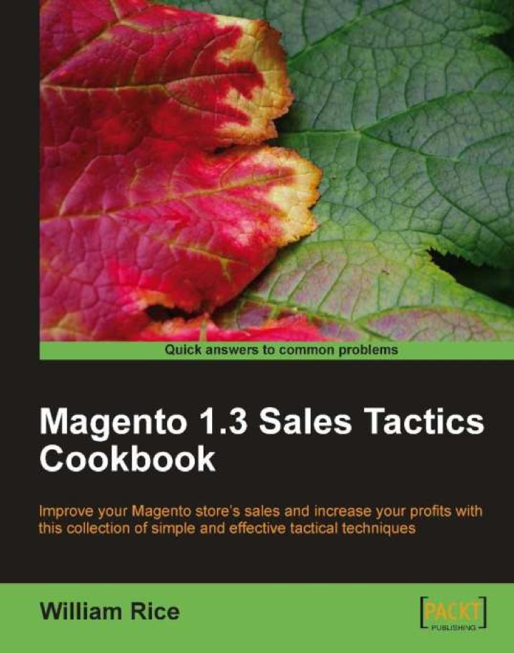Magento 1.3 Sales Tactics Cookbook ebook