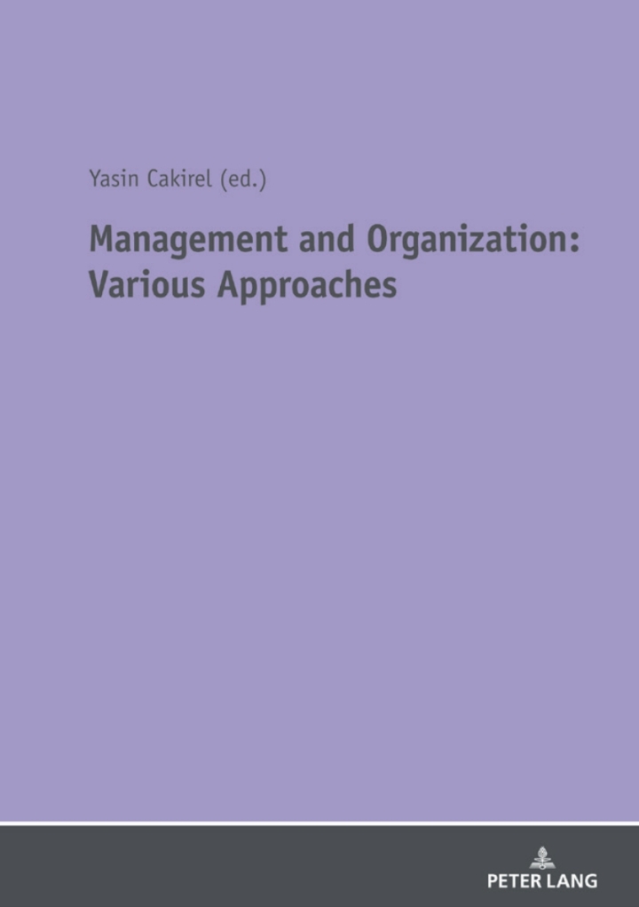 Management and Organization: Various Approaches ebook