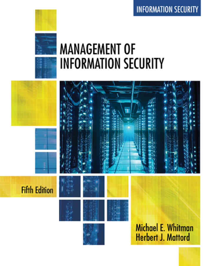 Management of Information Security, 5th Edition ebook