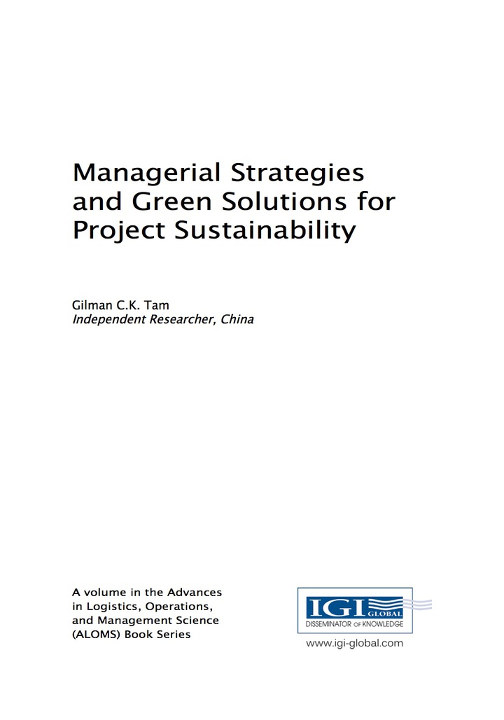 Managerial Strategies and Green Solutions for Project Sustainability ebook