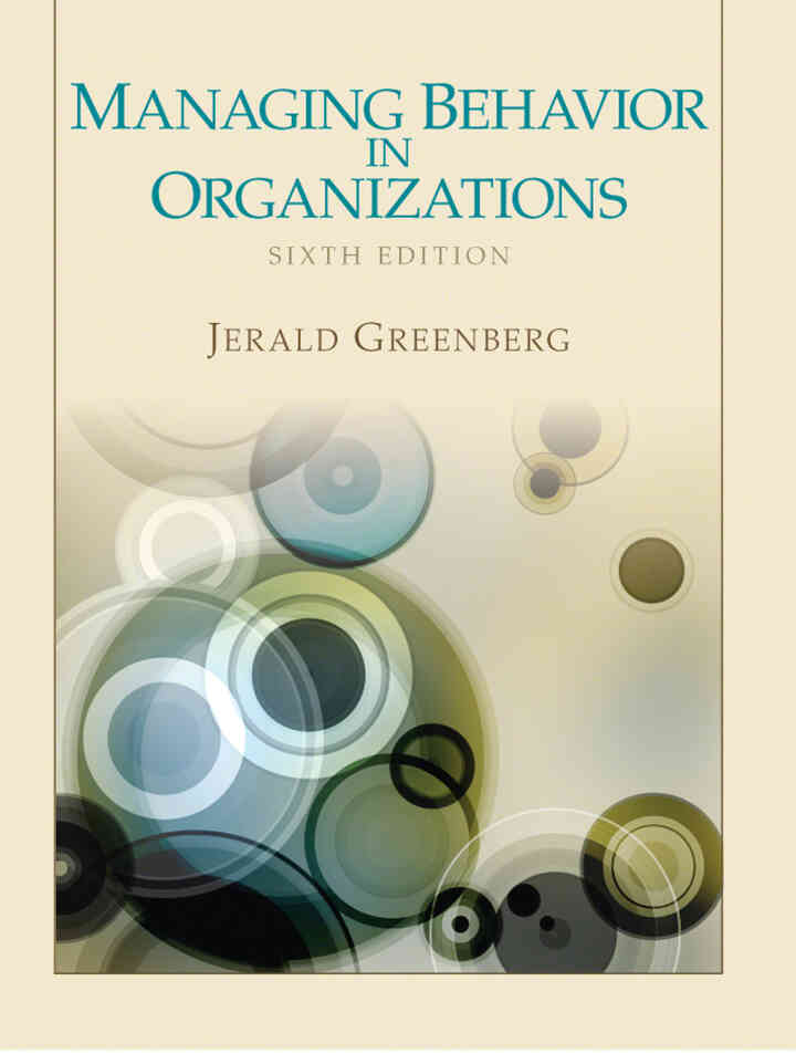 Managing Behavior in Organizations, 6th Edition ebook
