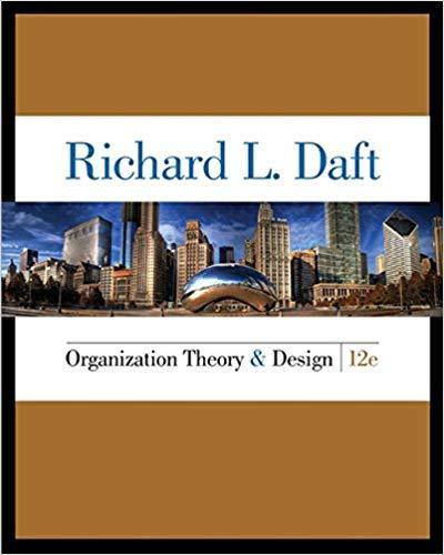 Organization Theory and Design 12th Edition by Richard L. Daft ebook