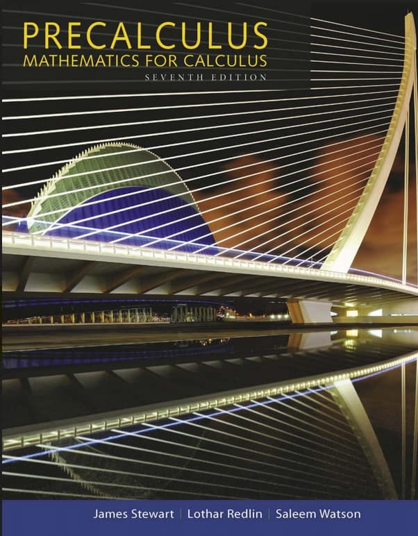 Precalculus: Mathematics for Calculus (pdf), 7th Edition James Stewart, Lothar Redlin, Saleem Watson ebook