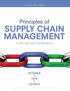 Principles of Supply Chain Management A Balanced Approach 5th by Joel D. Wisner ebook