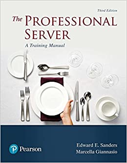 Professional Server: A Training Manual , The (What's New in Culinary & Hospitality) ebook